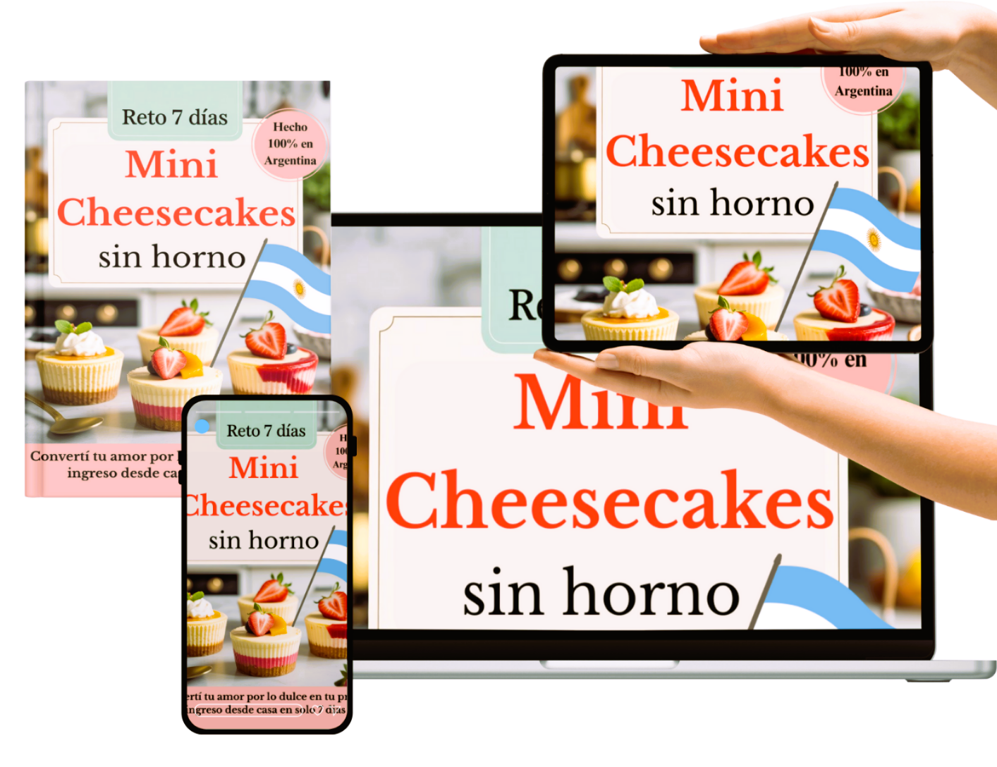 Reto 7 Días: Mini Cheesecakes Sin Horno (Ebook + Bonos)